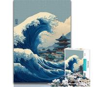 Puzzle da 1000 pezzi "Onde dell'oceano" per adulti e adolescenti, sfida difficile e antistress, ideale come regalo per tutta la famiglia (75x50cm)