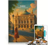 Puzzle da 1000 pezzi Opéra Garnier Parigi, gioco per tutta la famiglia, divertente e spiritoso, compleanno e Natale 38x52cm