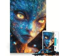 Puzzle da 1000 pezzi "Oracolo Celeste︰ Il Testimone Cosmico" Design con bordi sottili Attività per la mente Gioco rilassante Regalo di Natale (38x26cm)