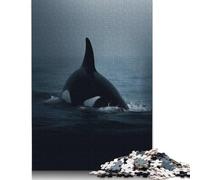 Puzzle da 1000 pezzi Orca Balena dagli abissi Puzzle in legno Giocattoli educativi Regali di Natale 1000 pezzi (75x50 cm)