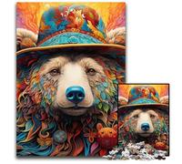 Puzzle da 1000 pezzi "Orso Bruno", puzzle difficile per adulti e adolescenti, serata di giochi in famiglia, idea regalo stimolante per la mente, 50x75CM/19,68x29,52 pollici.