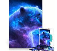 Puzzle da 1000 pezzi Orso Polare Nebulosa per adulti, puzzle rilassante per la mente, arte da assemblare, (50x75cm)
