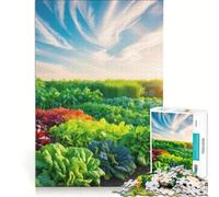 Puzzle da 1000 pezzi "Orto Arcobaleno" per Adolescenti Gioco Rompicapo Difficile e Sfida Ideale come Regalo per Tutta la Famiglia 50x75cm