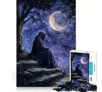 Puzzle da 1000 pezzi "Osservatore del cielo notturno" per ragazzi, gioco intelligente, immagine da assemblare, regalo adorabile (38x26cm)