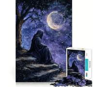 Puzzle da 1000 pezzi "Osservatore del cielo notturno" per ragazzi, gioco intelligente, immagine da assemblare per un momento di relax, regalo adorabile (50x75cm)