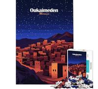 Puzzle da 1000 pezzi Oukaimeden Marocco Notte Giocattolo Intellettuale Gioco Rompicapo Analisi e Logica Ottimo Regalo e Giocattolo (Dimensioni 38x26cm)