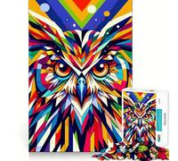 Puzzle da 1000 pezzi Owl Wpap Pop Art per adulti, gioco intelligente per attività domestiche, taglio preciso, decorazione da parete (38x52cm)