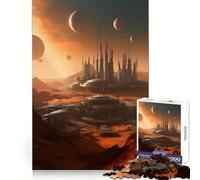 Puzzle da 1000 pezzi "Paesaggi urbani del pianeta Marte" per ragazzi, stimola la memoria, ideale per il tempo libero a casa, per assemblare immagini e creare un regalo perfetto (38x26cm)