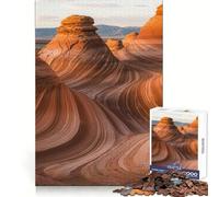 Puzzle da 1000 pezzi "Paesaggio con formazioni rocciose a onda" per adulti, con memoria, sollevamento lento, piacevole assemblaggio dell'immagine, regalo creativo 38x26cm