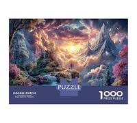Puzzle da 1000 pezzi Paesaggio Cosmico Onirico per famiglie, cielo aurorale vorticos, gioco educativo stimolante per adulti e bambini dai 12 anni in su, 52x38cm