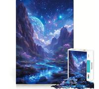 Puzzle da 1000 pezzi "Paesaggio del mondo alieno" per adolescenti ideale per migliorare la memoria ridurre la luce e favorire il relax con design rilassante e possibilità di assemblaggio decorazione