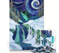 Puzzle da 1000 pezzi "Paesaggio invernale" per adulti,gioco di abilità mentale,taglio laser per un incastro perfetto,attività gratificante per le giornate di pioggia (38x26cm)