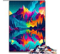 Puzzle da 1000 pezzi Paesaggio lridescente fantasmagorico Puzzle da 1000 pezzi Regalo per il divertimento in famiglia Perfetto per le vacanze, Serate di gioco interattive (Dimensioni 26x38cm)