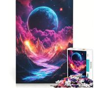 Puzzle da 1000 pezzi "Paesaggio montuoso cosmico", gioco rompicapo, difficile e stimolante, regalo di compleanno, regalo 38x52cm