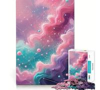Puzzle da 1000 pezzi "Paesaggio onirico celeste" con incastri fluidi,divertente gioco di abilità,gioco casual,decorazione natalizia (38x52cm)