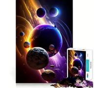 Puzzle da 1000 pezzi "Paesaggio onirico celeste",taglio preciso,arte,logica,gioco di pensiero,gioco tranquillo,attività per compleanno (50x75cm)