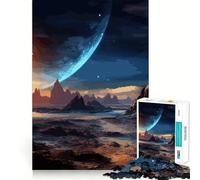 Puzzle da 1000 pezzi "Paesaggio spaziale" per adulti e ragazzi, gioco di abilità rilassante e divertente, con bordi precisi, ideale come regalo per le festività (50x75cm)