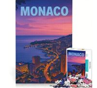 Puzzle da 1000 pezzi Paesaggio urbano di Monaco al tramonto gioco interattivo regalo di compleanno compleanno e Natale 50x75cm