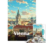 Puzzle da 1000 pezzi Paesaggio urbano di Vienna Puzzle da 1000 pezzi Decorazione per la casa Giocattolo Perfetto per la decorazione Ideale come regalo (50x75cm)