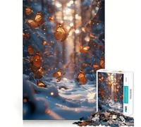 Puzzle da 1000 pezzi "Paese delle Meraviglie con Farfalle di Neve" per adolescenti, gioco per esercitare la mente, design rilassante, assemblaggio, regalo prezioso (38x52cm)