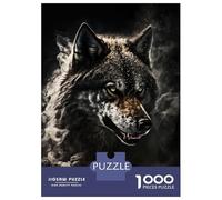 Puzzle Da 1000 Pezzi Paint The Smoke Wolf Puzzle Per Adulti Gioco Pratico Sfida Difficile Interazione Genitore-figlio 70x50cm/1000pcs
