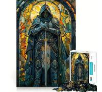 Puzzle da 1000 pezzi "Paladino nella Sua Potenza" per ragazzi, gioco intelligente, momento di relax, immagine da assemblare, regalo adorabile (50x75cm)