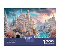 Puzzle da 1000 pezzi Palazzo Europeo Luminoso per coppie, acque luminose, gioco educativo per adulti e bambini dai 12 anni in su, 70x50cm