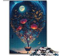 Puzzle da 1000 pezzi "Palloncino nello spazio" per adulti, gioco educativo e divertente da interno per la decorazione della casa, dimensioni 26X38cm