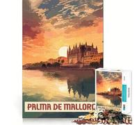 Puzzle da 1000 pezzi Palma di Maiorca,ideale per decorazioni e giochi cognitivi,regalo perfetto per divertirsi e per il compleanno (38x52cm)