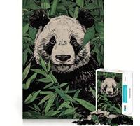 Puzzle da 1000 pezzi "Panda nel bambù" per ragazzi, gioco intelligente, momento di relax, immagine da assemblare, regalo adorabile (38x26cm)