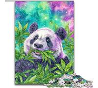 Puzzle da 1000 pezzi "Panda nella foresta di bambù" per adulti, regalo per alleviare lo stress, per trascorrere il tempo in casa e per migliorare l'amore tra coppie (26x38cm)