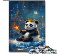 Puzzle da 1000 pezzi "Panda nella neve" per adulti e ragazzi, giocattoli, giochi educativi, regali di Babbo Natale segreto antistress per bambini dai 14 anni in su (50x75cm)