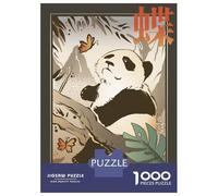 Puzzle Da 1000 Pezzi Panda Traditional Japanese Puzzle Per Adulti Gioco Pratico Sfida Difficile Interazione Genitore-figlio 52x38cm/1000pcs