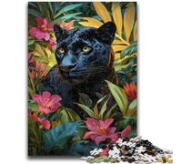 Puzzle da 1000 pezzi "Pantera della giungla" per adulti e adolescenti, gioco stimolante e interazione tra genitori e figli, 50x75cm