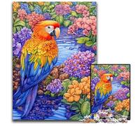 Puzzle da 1000 pezzi, pappagallo colorato, puzzle in cartone, giochi, giocattoli, regalo, migliora l'amore tra coppie per età 14+ 26X38cm