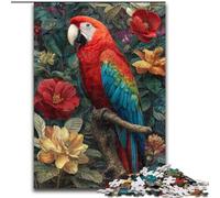 Puzzle da 1000 pezzi "Pappagallo Fiori" in cartone, gioco interattivo per famiglie, adatto a partire dai 14 anni, dimensioni 38x26cm, gioco rompicapo per adolescenti, regalo perfetto per le feste