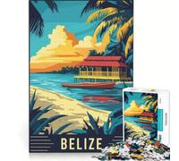 Puzzle da 1000 pezzi "Paradiso del Belize", gioco rompicapo, sfida impegnativa, ideale come regalo per tutta la famiglia 38x26cm