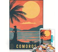 Puzzle da 1000 pezzi "Paradiso delle Comore", gioco rompicapo, sfida impegnativa, ideale come regalo per tutta la famiglia 38x52cm