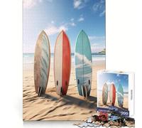 Puzzle da 1000 pezzi "Paradiso delle tavole da surf" per adolescenti, ideale per stimolare la memoria e il tempo libero, con bordi netti Un regalo perfetto 38x26cm