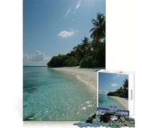 Puzzle da 1000 pezzi "Paradiso tropicale sulla spiaggia" per adolescenti, ideale per stimolare la mente, per il tempo libero e come regalo (50x75cm)