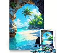 Puzzle da 1000 pezzi "Paradiso tropicale sulla spiaggia" per ragazzi ideale per sviluppare le capacità analitiche un passatempo tranquillo e divertente con incastri precisi Un regalo di Natale chic