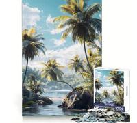 Puzzle da 1000 pezzi "Paradiso tropicale sulla spiaggia" per ragazzi Puzzle che stimola la logica, ideale per il tempo libero e per un assemblaggio preciso Regalo perfetto (50x75cm)
