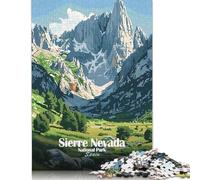 Puzzle da 1000 pezzi, Parco Nazionale della Sierra Nevada, Spagna, Poster, Puzzle in legno, Gioco educativo, Sfida, Giocattolo, Regalo di Natale, 1000 pezzi (75x50 cm)