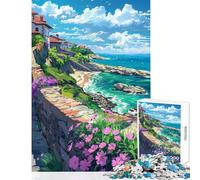 Puzzle da 1000 pezzi,passeggiata in riva al mare,paesaggio,decorazione per la casa,giocattoli,ottimo regalo per giochi educativi,migliora l'amore tra coppie,dimensioni 38x26cm