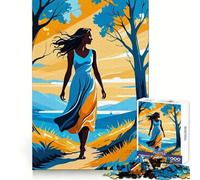 Puzzle da 1000 pezzi "Passeggiata pomeridiana al sole" per adolescenti, ideale per rievocare ricordi, migliorare la memoria, rilassare la mente e creare un'opera d'arte nitida 50x75cm