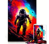 Puzzle da 1000 pezzi "Passeggiata spaziale" per adulti e ragazzi, gioco di logica, per il tempo libero, con bordi precisi, decorazione da parete 38x26cm