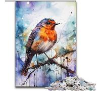 Puzzle da 1000 pezzi "Passero sull'albero" per adulti e ragazzi, perfetto per le serate di gioco, giocattolo colorato da regalare a casa (26x38cm)