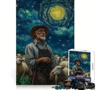 Puzzle da 1000 pezzi "Pastore sotto un cielo stellato" per adolescenti, gioco cognitivo, divertimento lento, bordo premium, Babbo Natale, desiderio, scegli 50x75cm