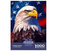 Puzzle Da 1000 Pezzi Patriotic Eagle Pixel Art Puzzle Per Adulti Gioco Pratico Vacanza A Casa Passatempo Natale Compleanno Regali 70x50cm/1000pcs