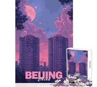 Puzzle da 1000 pezzi Pechino città estetica decorazione per la casa giocattoli ottimo regalo per giochi gioco pratico difficile e stimolante dimensioni 38x52cm